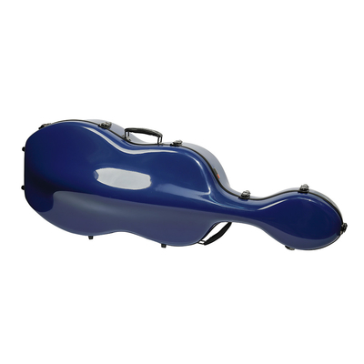Blauw de Cello Hard Geval van de Kleuren Duurzaam Glasvezel met Wielen Lichtgewicht