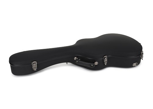 Het Harde Geval van pvc Matte Black Leather Fiberglass Guitar met Rugzakriemen