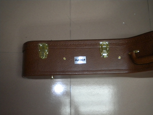 Bruine Plywooden 38“ Geval 13cm van het Gitaarrek Voering van de Hals de Dikke Pluche