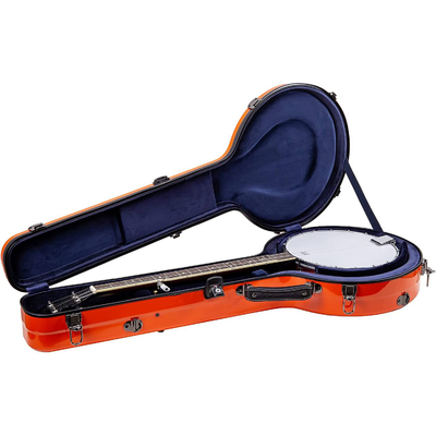 Standaard vlieggoedgekeurde hardshell banjo behuizingen met verstelbare riem en 2 binnenkantzakken