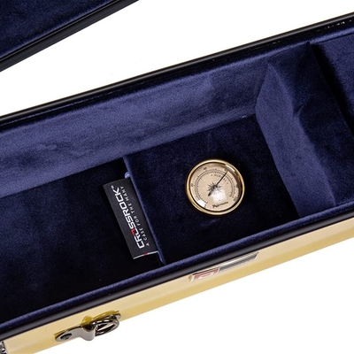 Standaard vlieggoedgekeurde hardshell banjo behuizingen met verstelbare riem en 2 binnenkantzakken
