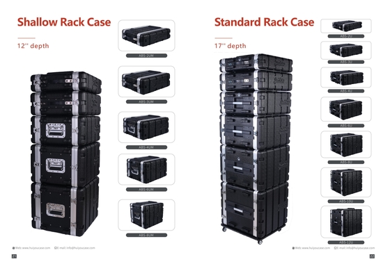 Slim 3U Rackmount Case voor AV en IT Gear 19 inch Breedte