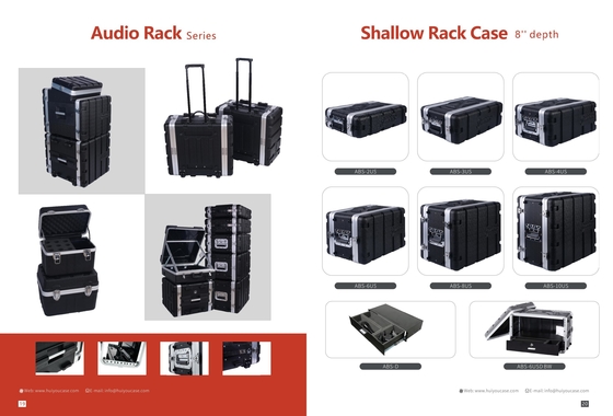 6U ABS rack case met afneembare deuren voor 2U 4U 3U 8U 10U ruimtes